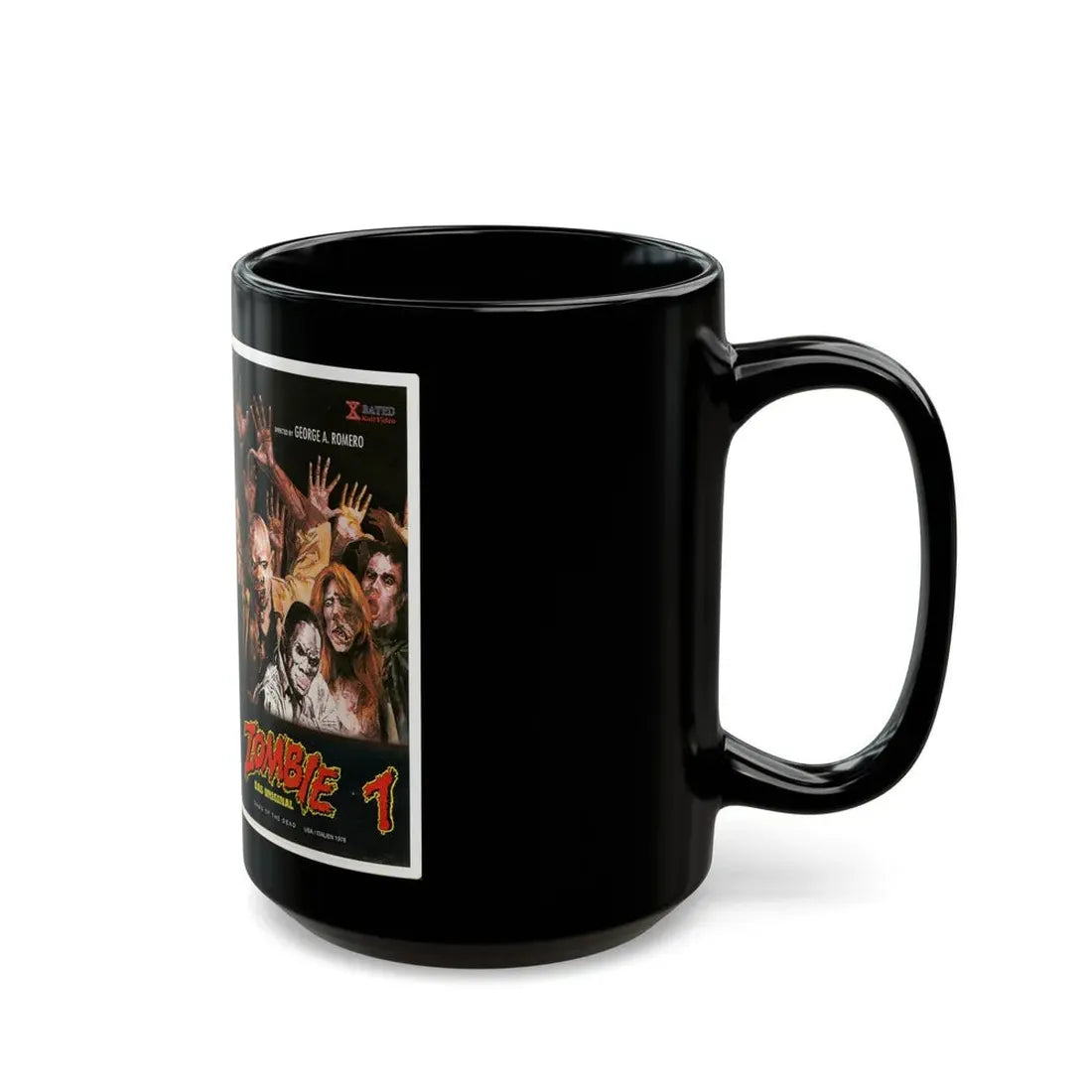 ZOMBIE 1 DAS ORIGINAL AUSTRIA (VHS COVER) - Black Coffee Mug - Go Mug Yourself