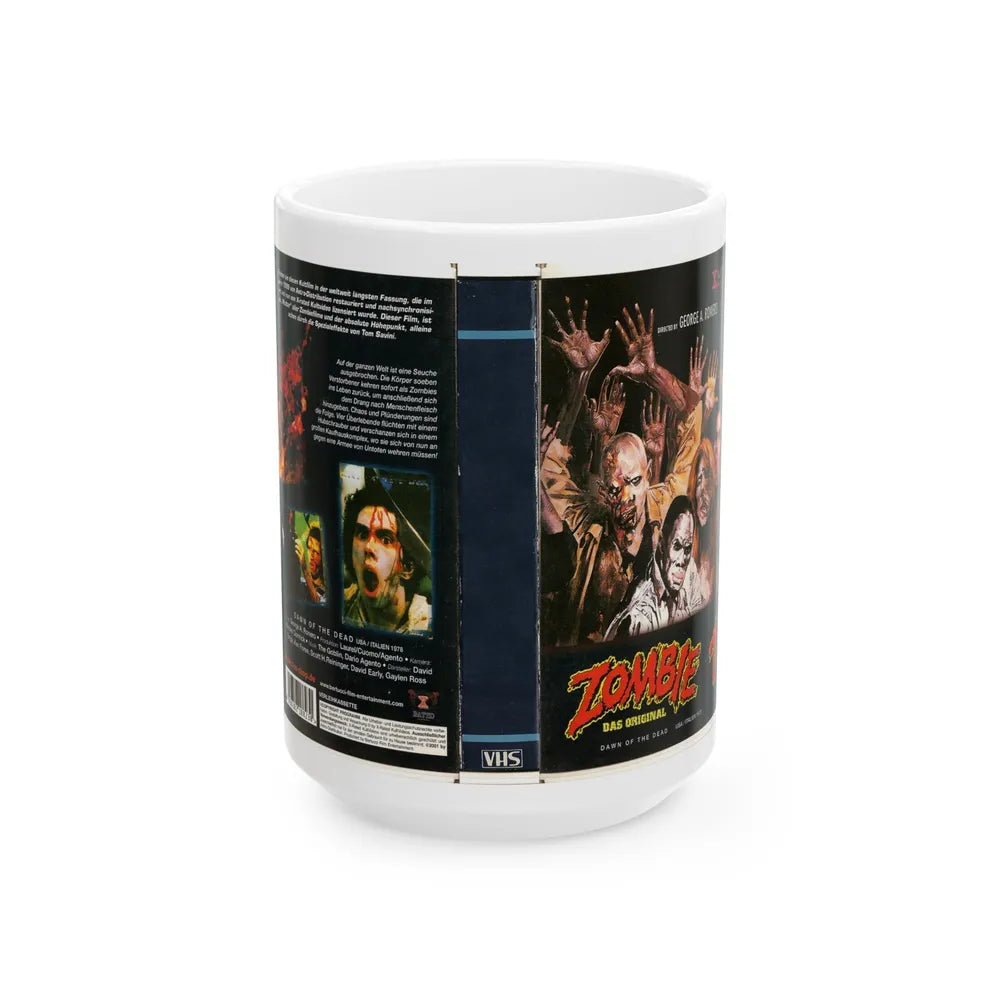 ZOMBIE 1 DAS ORIGINAL AUSTRIA (VHS COVER) - White Coffee Mug-15oz-Go Mug Yourself