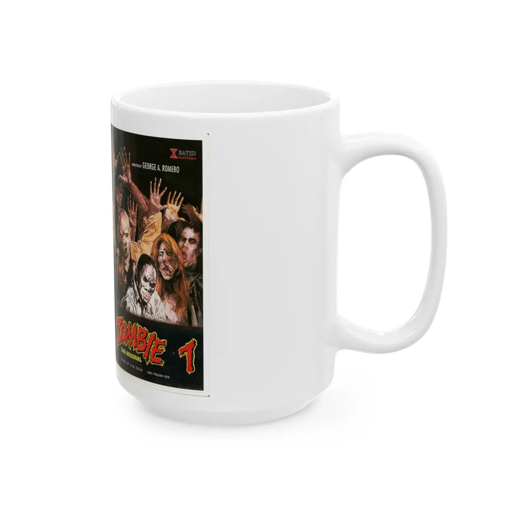 ZOMBIE 1 DAS ORIGINAL AUSTRIA (VHS COVER) - White Coffee Mug-Go Mug Yourself