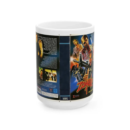 ZOMBIE 1 DAS ORIGINAL GERMANY (VHS COVER) - White Coffee Mug 15oz - Go Mug Yourself
