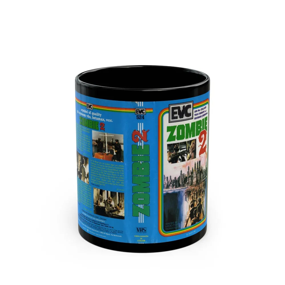 ZOMBIE 2 (VHS COVER) - Black Coffee Mug-11oz-Go Mug Yourself