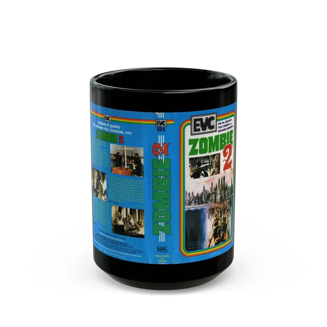 ZOMBIE 2 (VHS COVER) - Black Coffee Mug 15oz - Go Mug Yourself