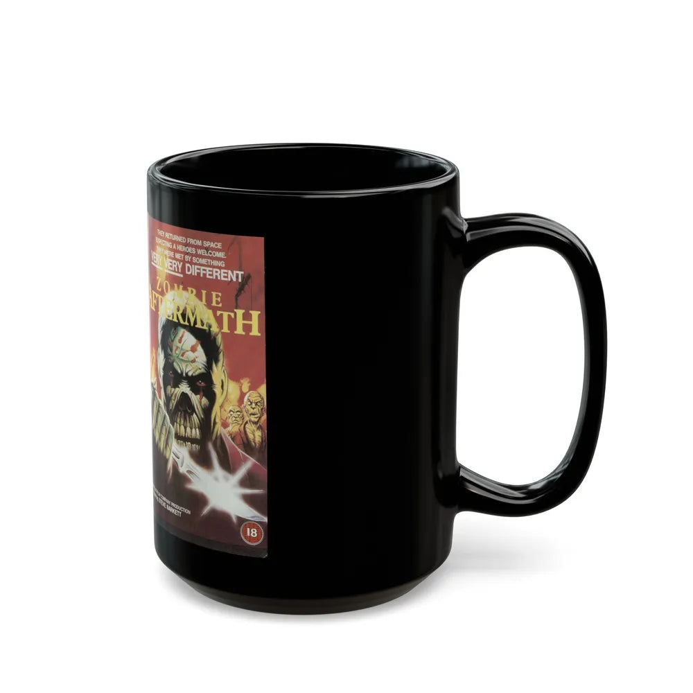 ZOMBIE AFTERMATH (VHS COVER) - Black Coffee Mug-Go Mug Yourself