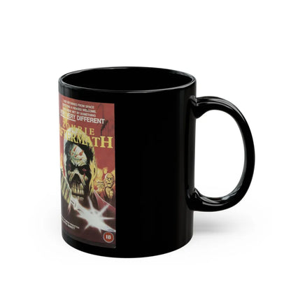 ZOMBIE AFTERMATH (VHS COVER) - Black Coffee Mug-Go Mug Yourself