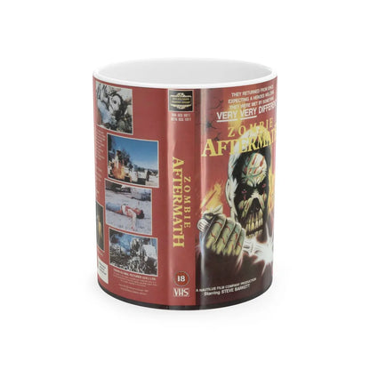 ZOMBIE AFTERMATH (VHS COVER) - White Coffee Mug-11oz-Go Mug Yourself