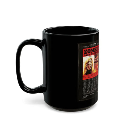 ZOMBIE DAWN OF THE DEAD (VHS COVER) - Black Coffee Mug-Go Mug Yourself