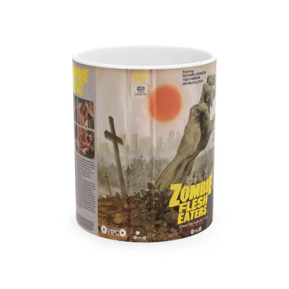 ZOMBIE FLESH EATERS VERSION2 (VHS COVER) - White Coffee Mug-11oz-Go Mug Yourself