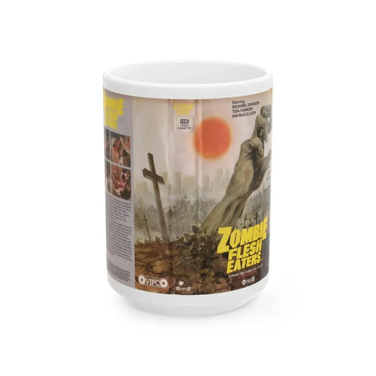 ZOMBIE FLESH EATERS VERSION2 (VHS COVER) - White Coffee Mug 15oz - Go Mug Yourself