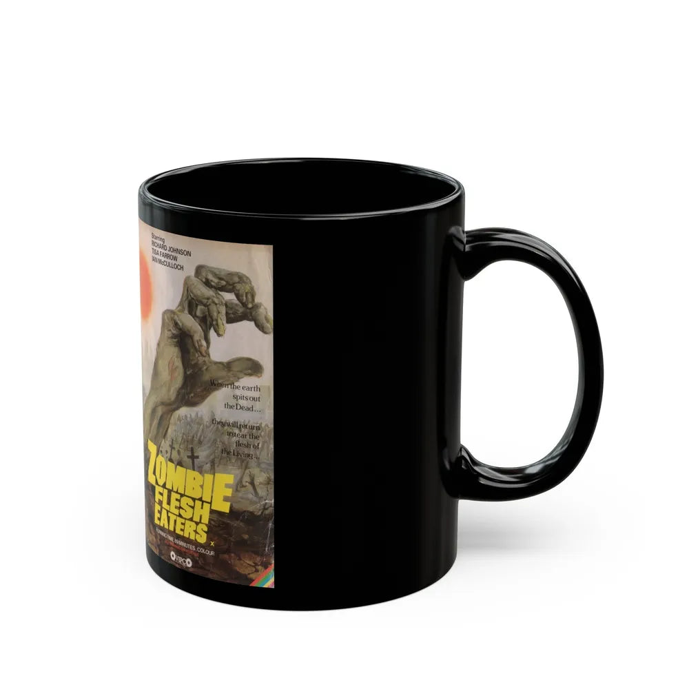 ZOMBIE FLESH EATERS (VHS COVER) - Black Coffee Mug-Go Mug Yourself