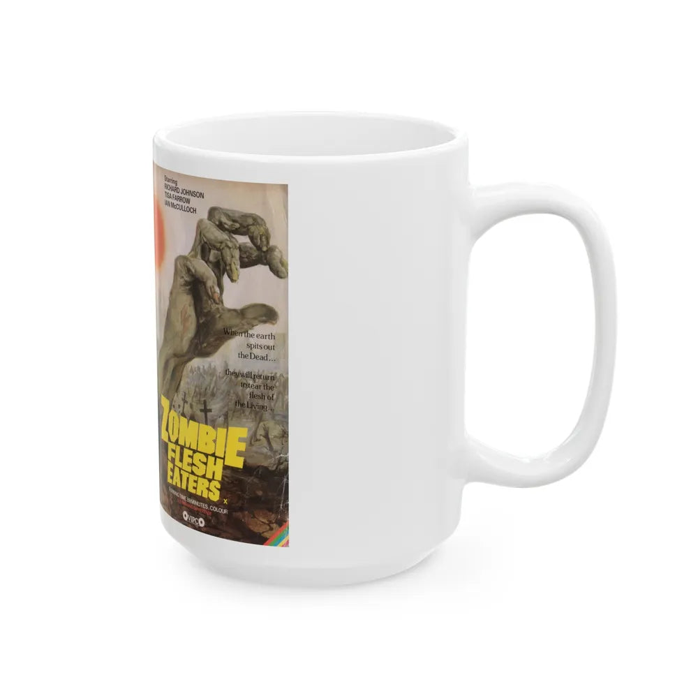 ZOMBIE FLESH EATERS (VHS COVER) - White Coffee Mug-Go Mug Yourself