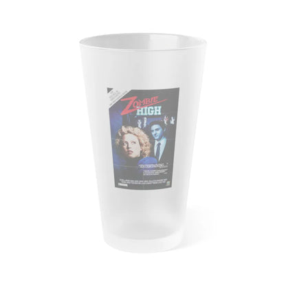 ZOMBIE HIGH 1987 Movie Poster - Frosted Pint Glass 16oz-Go Mug Yourself