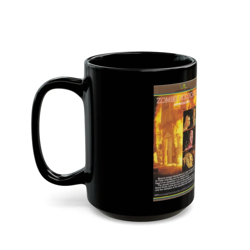 ZOMBIE HOLOCAUST (VHS COVER) - Black Coffee Mug-Go Mug Yourself