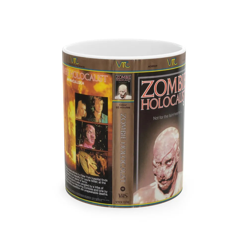 ZOMBIE HOLOCAUST (VHS COVER) - White Coffee Mug-11oz-Go Mug Yourself