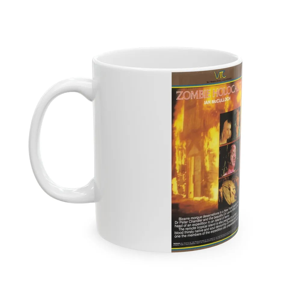 ZOMBIE HOLOCAUST (VHS COVER) - White Coffee Mug-Go Mug Yourself