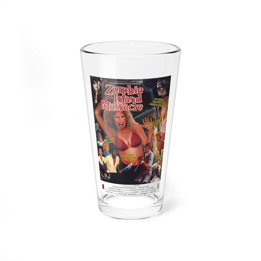 ZOMBIE ISLAND MASSACRE (2) 1984 Movie Poster - Pint Glass 16oz-16oz-Go Mug Yourself