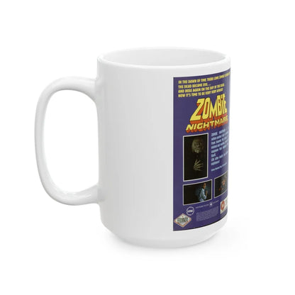 ZOMBIE NIGHTMARE (VHS COVER) - White Coffee Mug-Go Mug Yourself