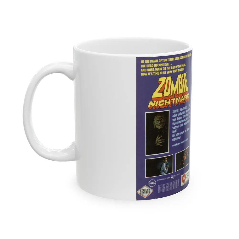 ZOMBIE NIGHTMARE (VHS COVER) - White Coffee Mug-Go Mug Yourself