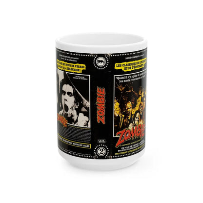 ZOMBIE (VHS COVER) - White Coffee Mug-15oz-Go Mug Yourself