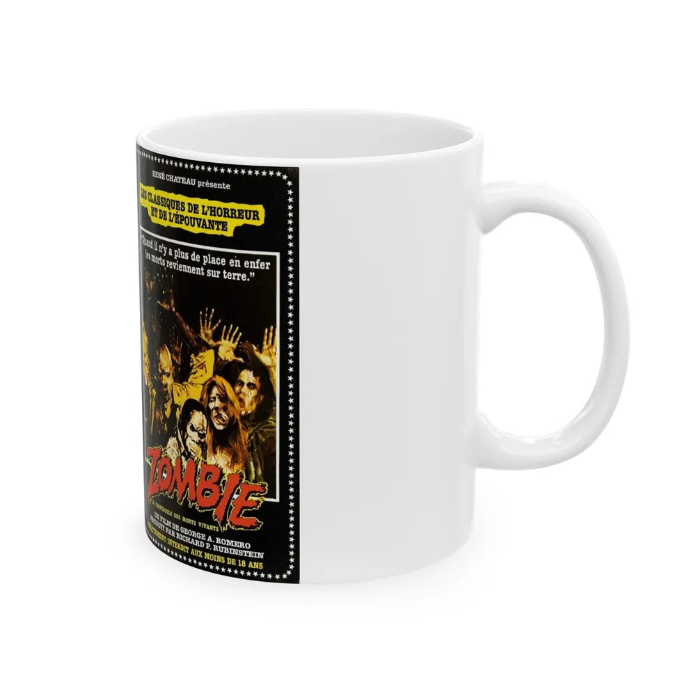 ZOMBIE (VHS COVER) - White Coffee Mug-Go Mug Yourself