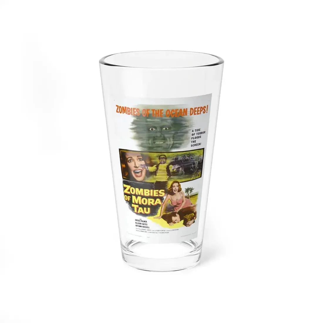 ZOMBIES OF MORA TAU 1957 Movie Poster - Pint Glass 16oz 16oz - Go Mug Yourself