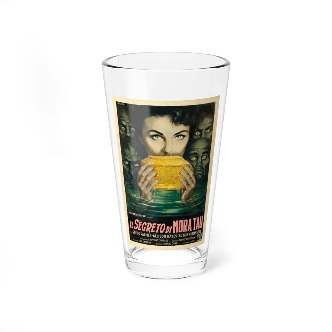 ZOMBIES OF MORA TAU (ITALIAN) 1957 Movie Poster - Pint Glass 16oz 16oz - Go Mug Yourself