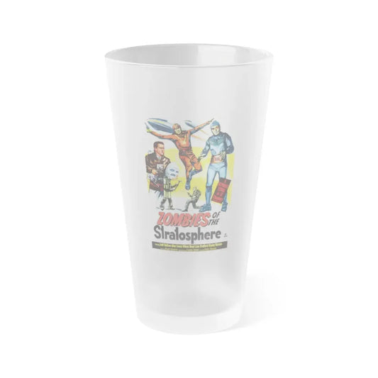 ZOMBIES OF THE STRATOSPHERE 1952 Movie Poster - Frosted Pint Glass 16oz 16oz Frosted - Go Mug Yourself