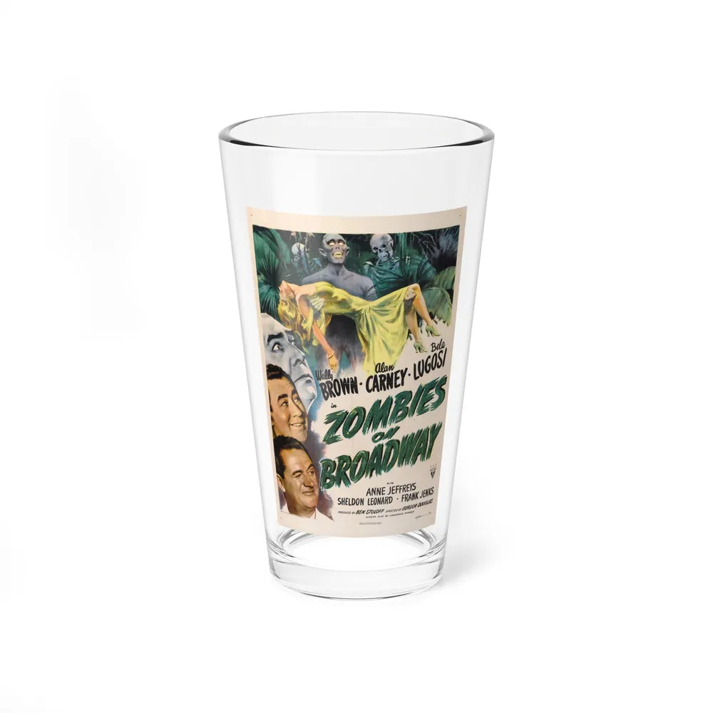 ZOMBIES ON BROADWAY 1945 Movie Poster - Pint Glass 16oz-16oz-Go Mug Yourself