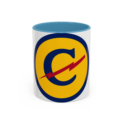 Zone Constabulary Forces of the European Theater (U.S. Army) Accent Coffee Mug 11oz Light Blue - Go Mug Yourself