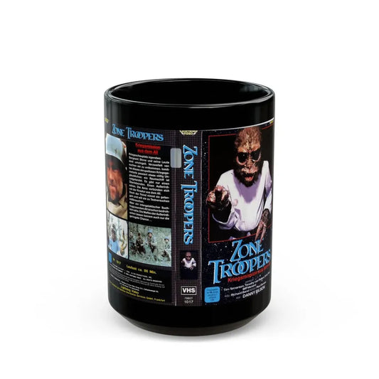 ZONE TROOPERS GERMAN (VHS COVER) - Black Coffee Mug 15oz - Go Mug Yourself