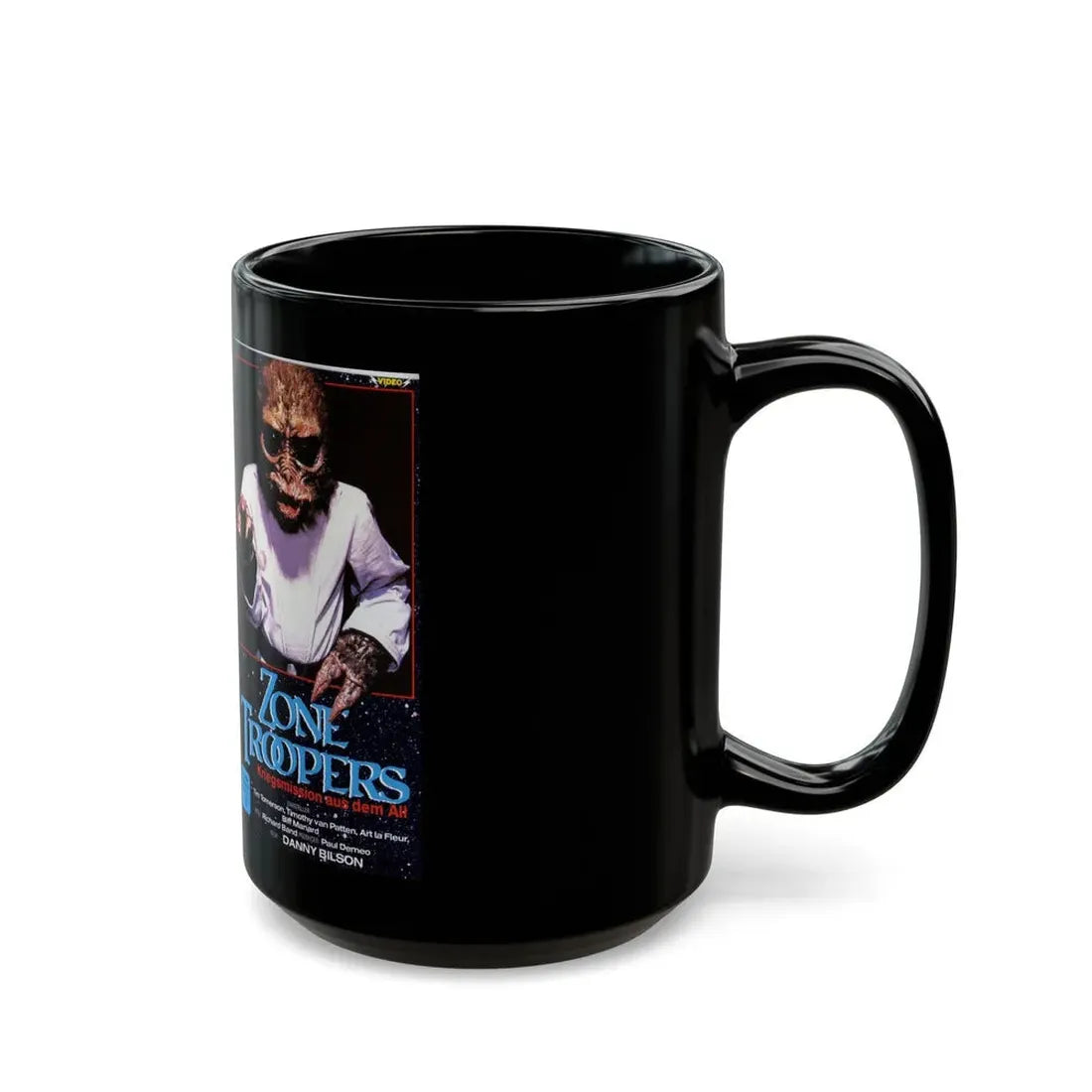 ZONE TROOPERS GERMAN (VHS COVER) - Black Coffee Mug - Go Mug Yourself