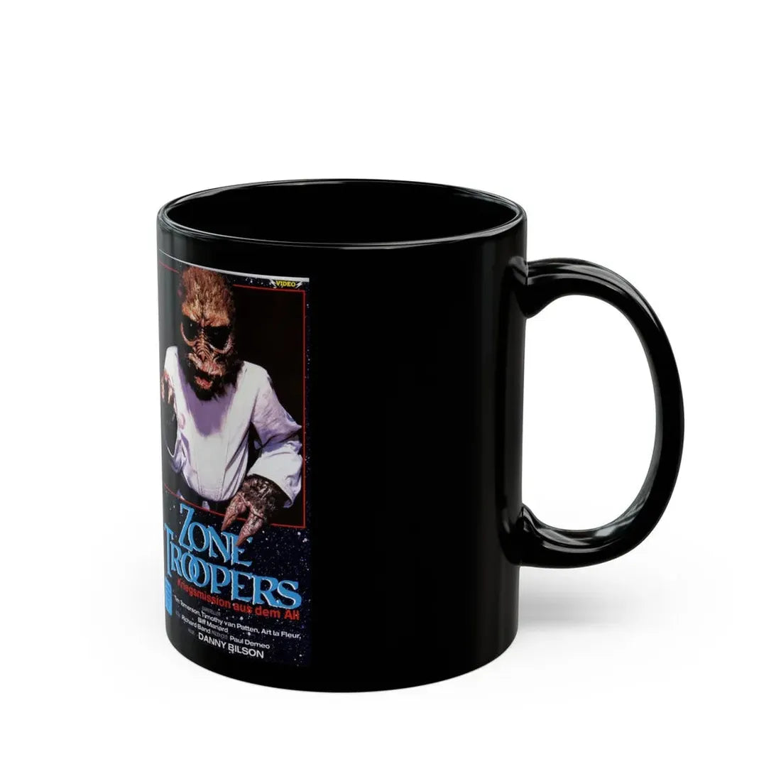 ZONE TROOPERS GERMAN (VHS COVER) - Black Coffee Mug - Go Mug Yourself