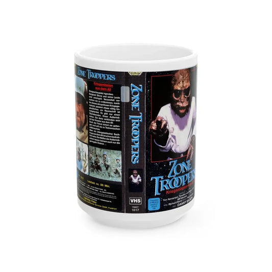 ZONE TROOPERS GERMAN (VHS COVER) - White Coffee Mug 15oz - Go Mug Yourself