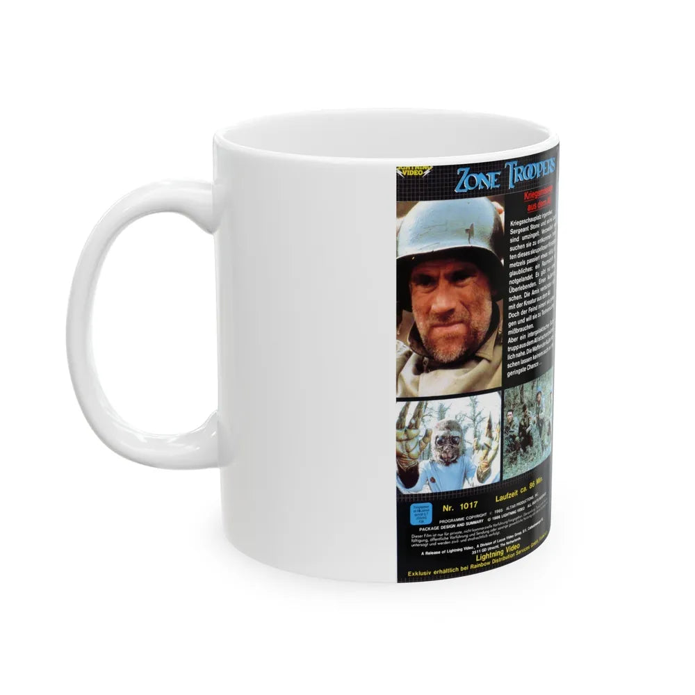 ZONE TROOPERS GERMAN (VHS COVER) - White Coffee Mug-Go Mug Yourself