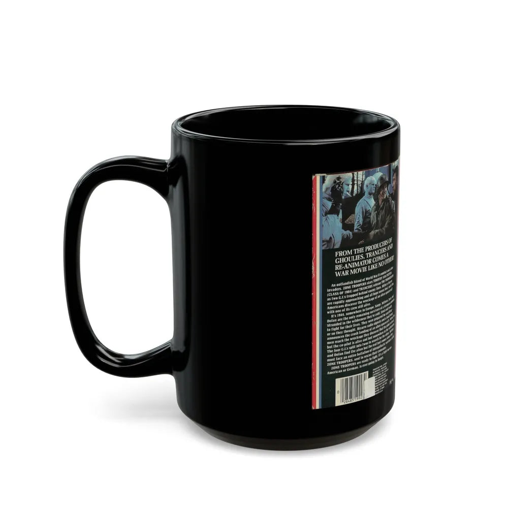 ZONE TROOPERS MOVIE AMERICA (VHS COVER) - Black Coffee Mug-Go Mug Yourself