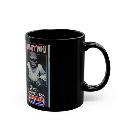 ZONE TROOPERS MOVIE AMERICA (VHS COVER) - Black Coffee Mug - Go Mug Yourself