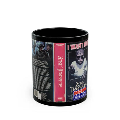 ZONE TROOPERS (VHS COVER) - Black Coffee Mug 11oz - Go Mug Yourself