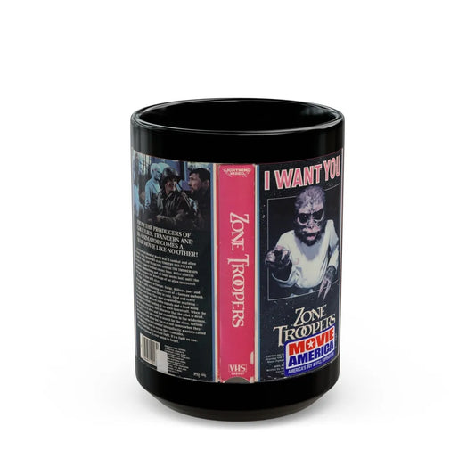 ZONE TROOPERS (VHS COVER) - Black Coffee Mug-15oz-Go Mug Yourself