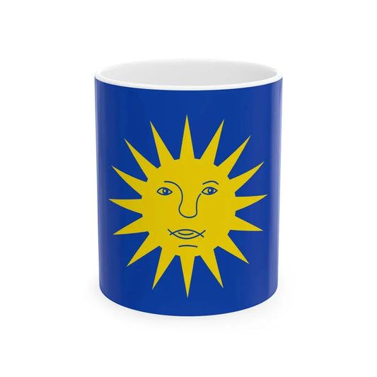 Zonhoven vlag (Belgium) White Coffee Mug 11oz - Go Mug Yourself