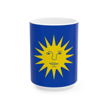 Zonhoven vlag (Belgium) White Coffee Mug 15oz - Go Mug Yourself