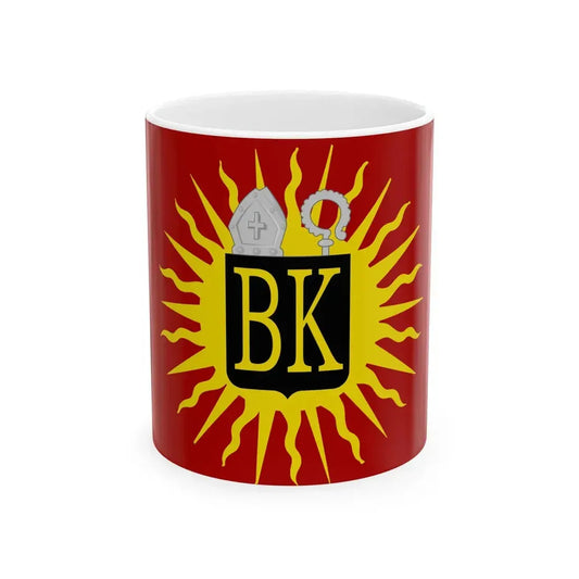 Zonnebeke vlag (Belgium) White Coffee Mug 11oz - Go Mug Yourself