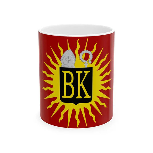 Zonnebeke vlag (Belgium) White Coffee Mug 11oz - Go Mug Yourself