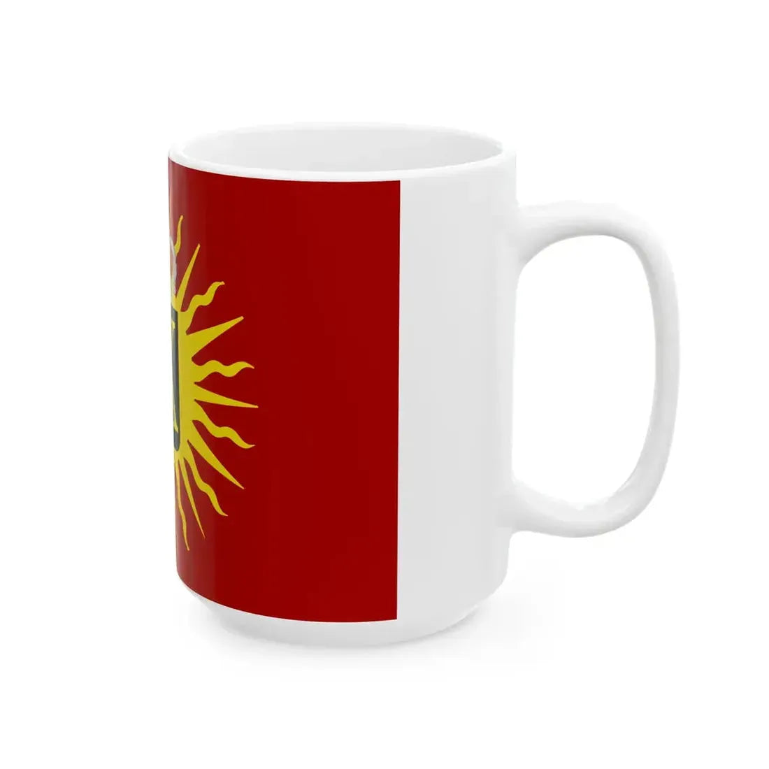 Zonnebeke vlag (Belgium) White Coffee Mug - Go Mug Yourself
