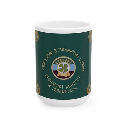 ZSL flag for Zebowice Opole 1951 (Poland) White Coffee Mug 15oz - Go Mug Yourself