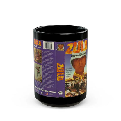 ZULU MICHAEL CAINE (VHS COVER) - Black Coffee Mug 15oz - Go Mug Yourself