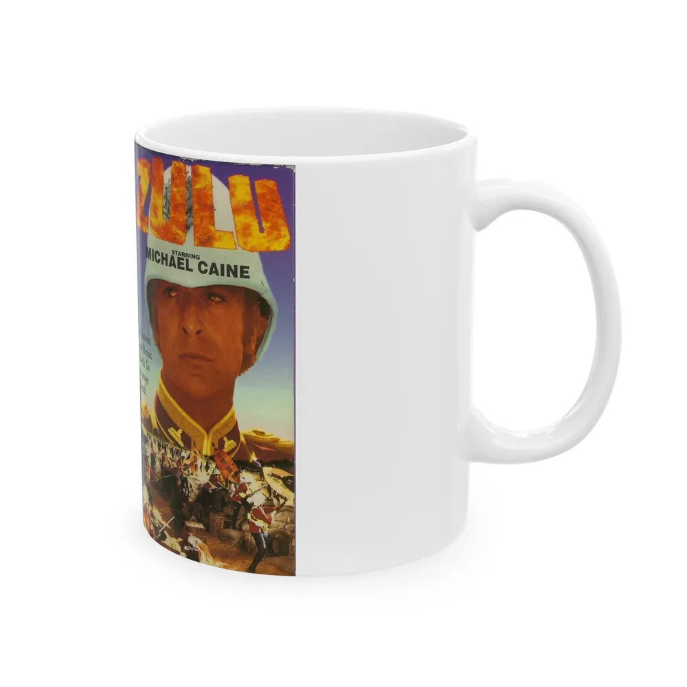 ZULU MICHAEL CAINE (VHS COVER) - White Coffee Mug-Go Mug Yourself