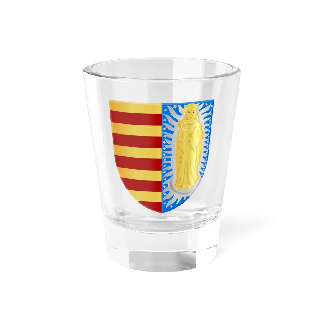 Zutendaal wapen (Belgium) (Coat of Arms) Shot Glass 1.5oz 1.5oz - Go Mug Yourself