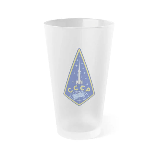 Zvezda Rocket (Soyuz Space Programme) Frosted Pint Glass 16oz Default Title - Go Mug Yourself
