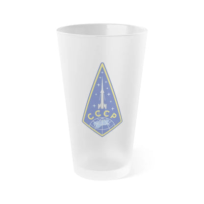 Zvezda Rocket (Soyuz Space Programme) Frosted Pint Glass 16oz-Go Mug Yourself