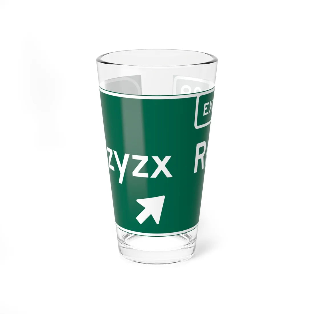 Zzyzx Road (California) (Road Sign) Pint Glss 16oz 16oz - Go Mug Yourself